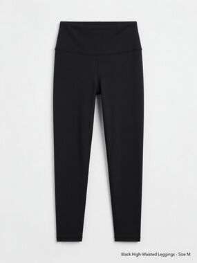 Prana Black Activewear Top with White Logo